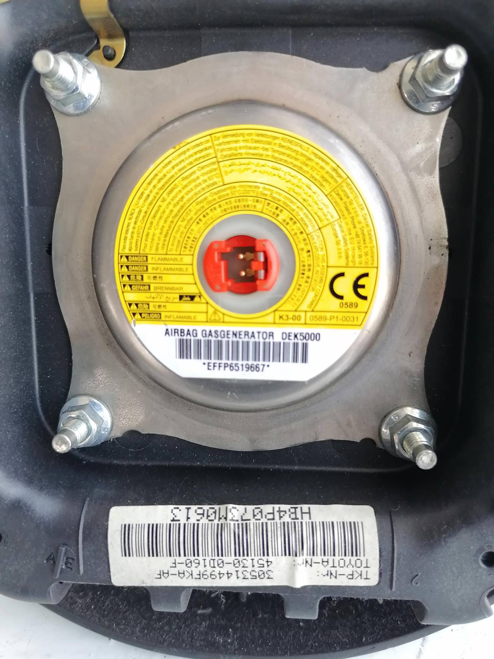 Dispositivo airbag lato guida